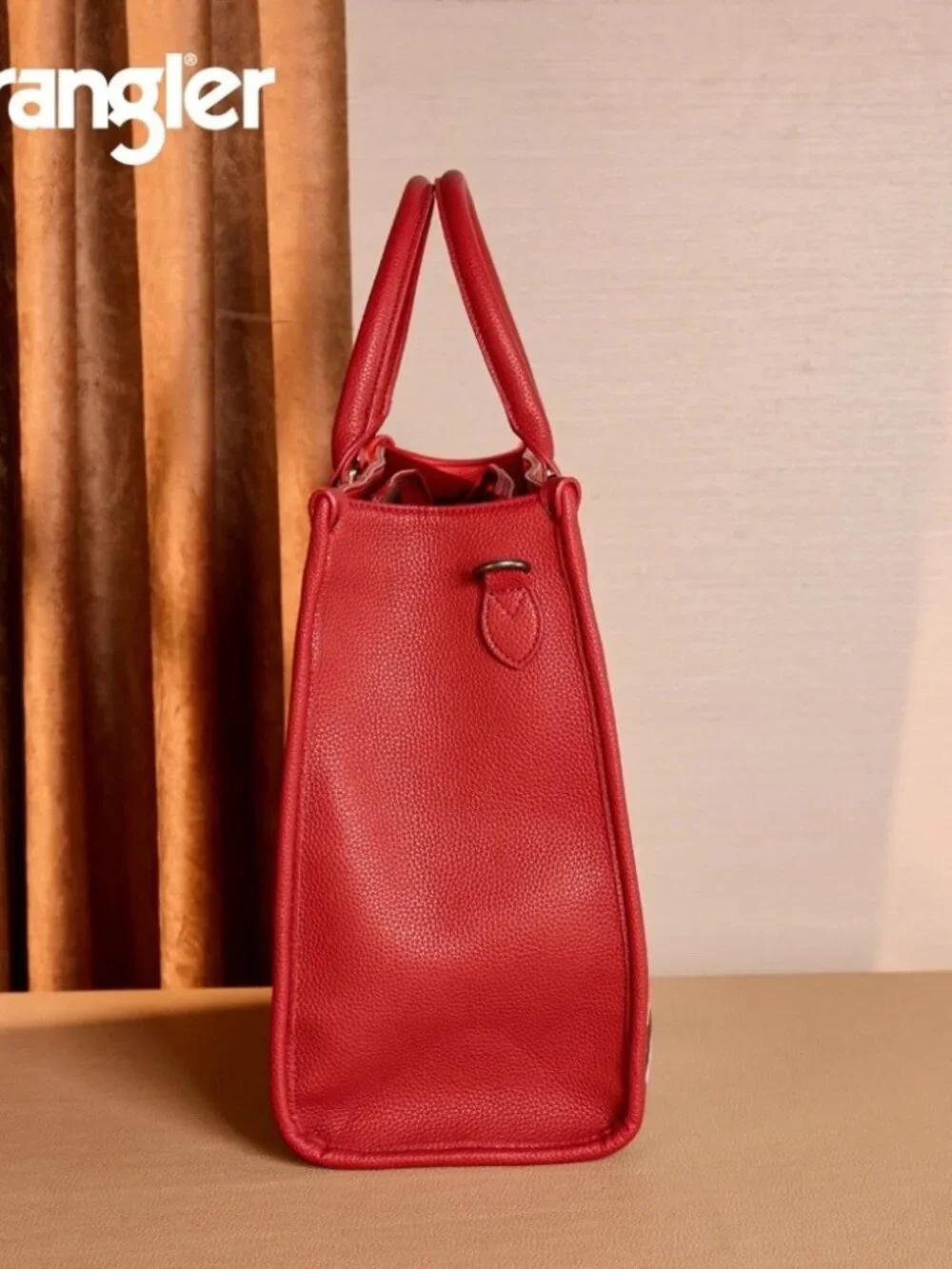 Wrangler Carry-All Large Tote Work Tote /Crossbody Cow-Red